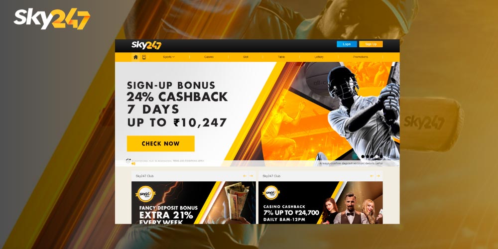 features of Sky247 Betting